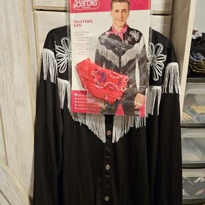 Black Western Shirt with Fringe